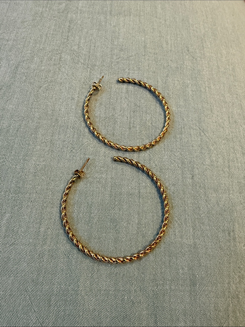 Gold-Tone Twisted Hoop Earrings - Women Jewelry